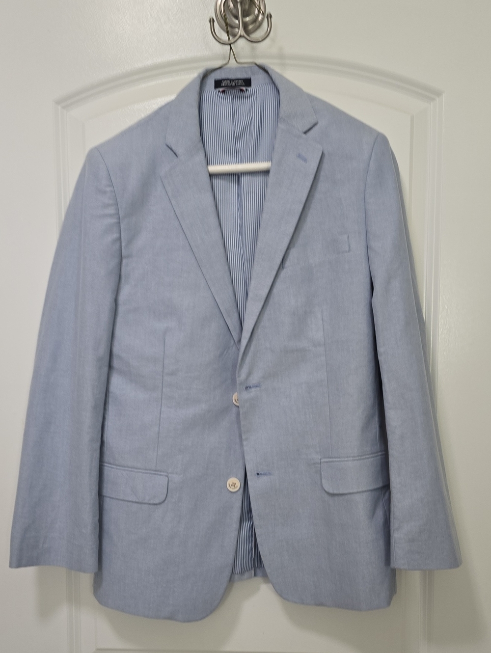 Tommy Hilfiger Size 16 Powder Blue Boys Suit Jacket + Pants EUC